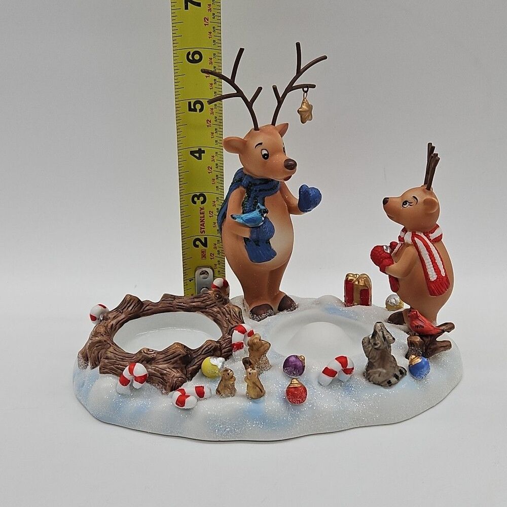 PARTYLITE REINDEER CHRISTMAS VOTIVE CANDLE HOLDER P8536 DECORATING XMAS TREE BOX - Picture 5 of 10